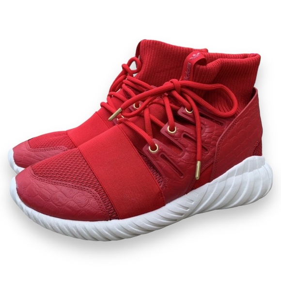 Adidas Red & White Tubular Doom Chinese New Year Of The Monkey Sporty Sneakers main image 6